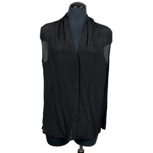 David Lawrence NWT Black Karina V-Neck Sleeveless Blouse - Women’s 12
